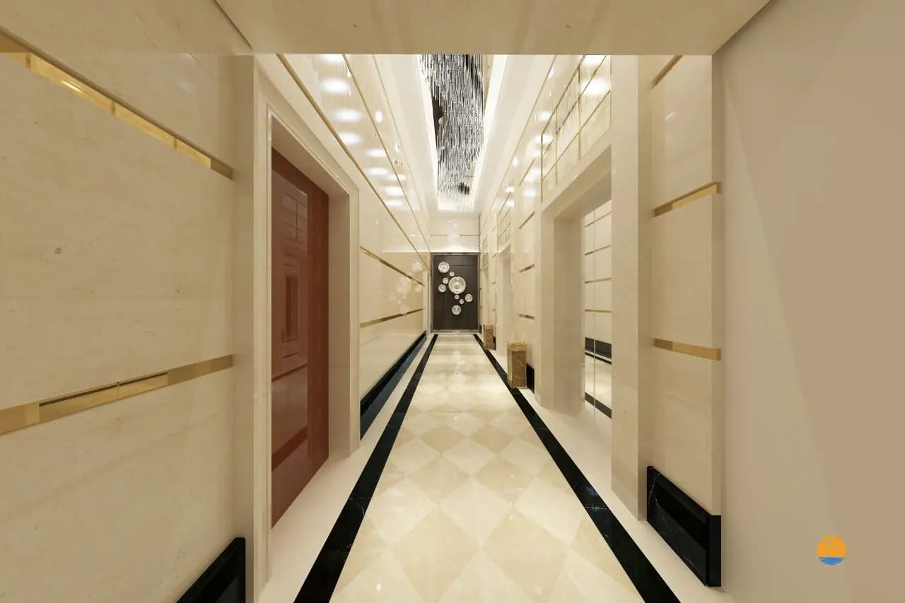 Strefa relaksu z fotelami i roślinnością